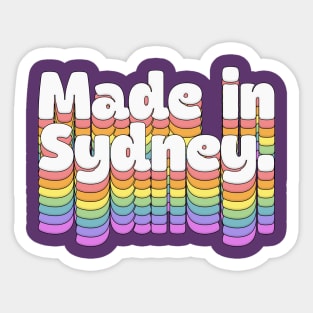 Made In Sydney \\\ Aussie Pride Sticker